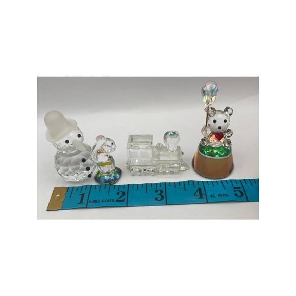 Collection Mini Crystal Figures Snowman Teddy Bear Squirrel Train-One Swarovski - Picture 9 of 11